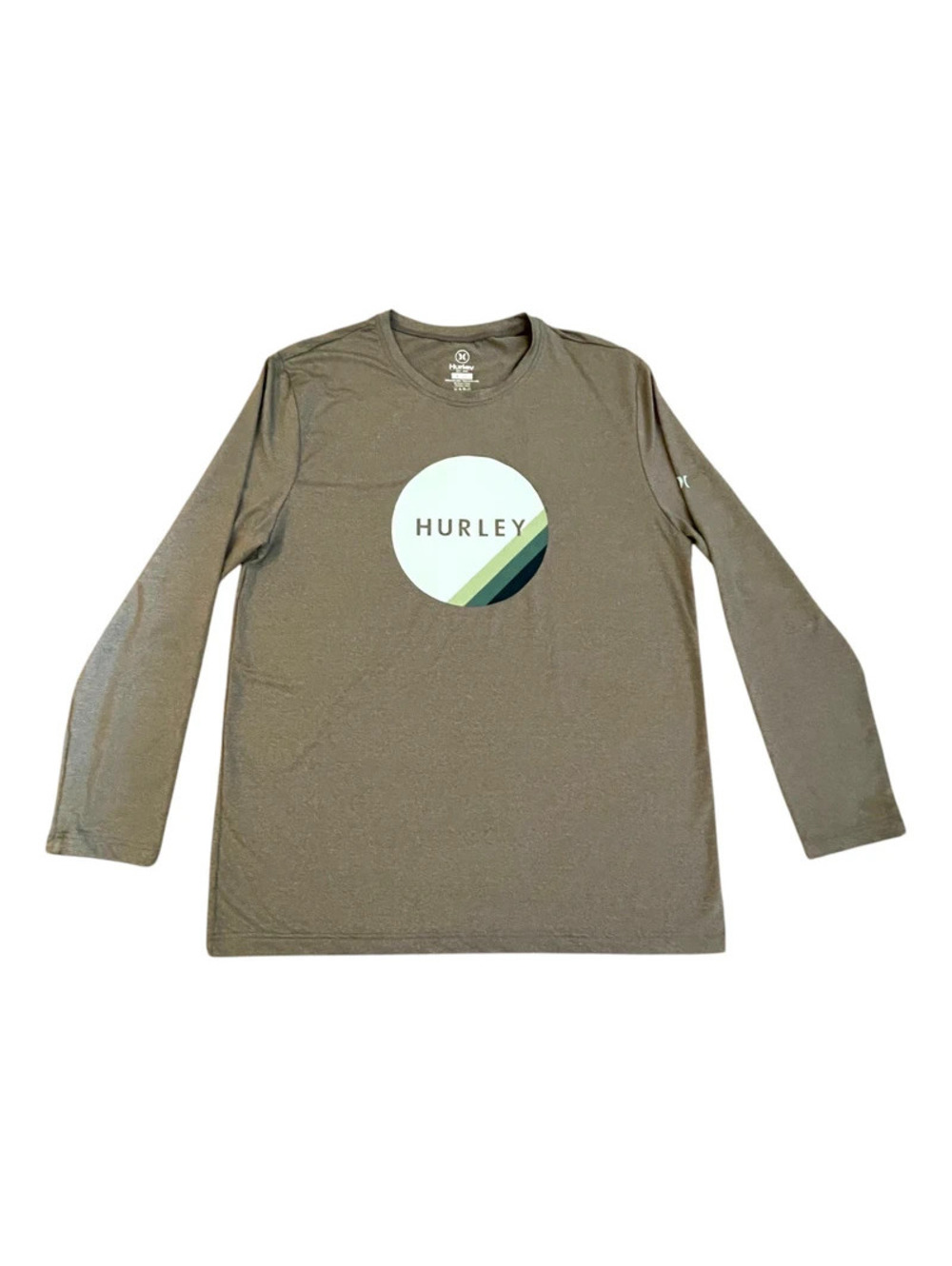 Hurley LARGE Long Sleeve Gray Performance Shirt- CLEAN